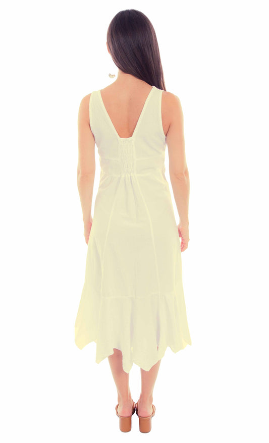 Scully Leather Cantina Vanilla Sleeveless Dress - Flyclothing LLC