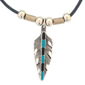 Single Feather Adjustable Cord Necklace - Flyclothing LLC