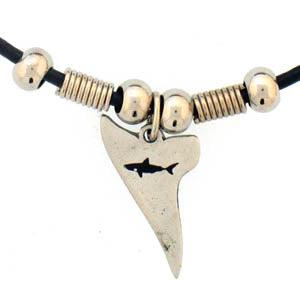 Shark Tooth Adjustable Cord Necklace - Flyclothing LLC