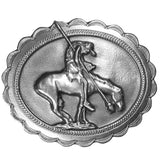 End of the Trail Antiqued Belt Buckle - Siskiyou Buckle
