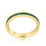Stylish Stackables Eternity Green Crystal Ring - JGI - Flyclothing LLC