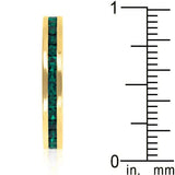 Stylish Stackables Eternity Green Crystal Ring - JGI - Flyclothing LLC