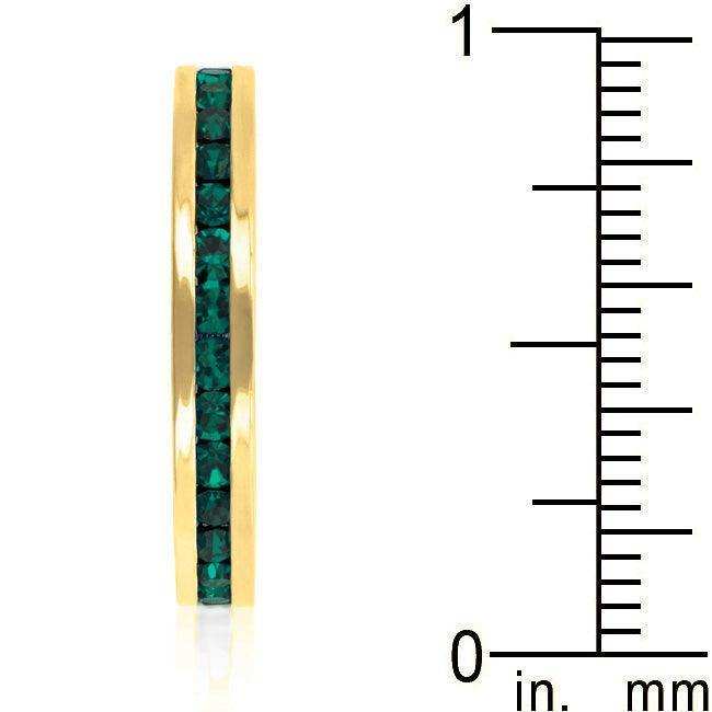 Stylish Stackables Eternity Green Crystal Ring - JGI - Flyclothing LLC