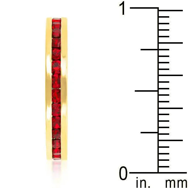 Stylish Stackables Ruby Red Gold Ring - JGI - Flyclothing LLC