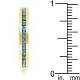 Stylish Stackables Aqua Crystal Gold Ring - JGI - Flyclothing LLC