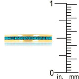 Stylish Stackables Turquoise Crystal Gold Ring - JGI - Flyclothing LLC