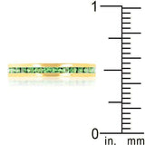 Stylish Stackables Peridot Crystal Gold Ring - JGI - Flyclothing LLC