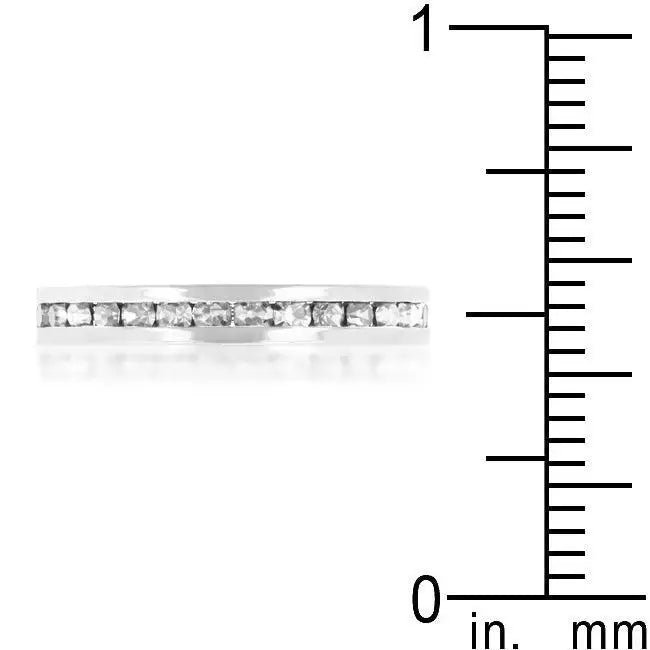 Stylish Stackables Clear Crystal Crystal Ring - JGI - Flyclothing LLC