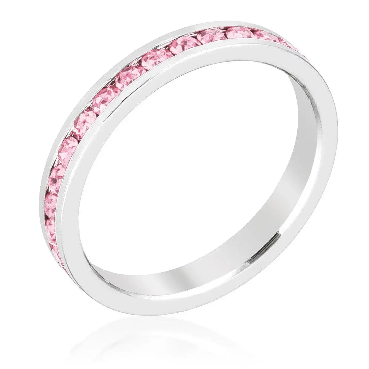 Stylish Stackables Pink Crystal Ring - JGI - Flyclothing LLC