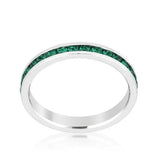 Stylish Stackables Emerald Crystal Ring - JGI - Flyclothing LLC