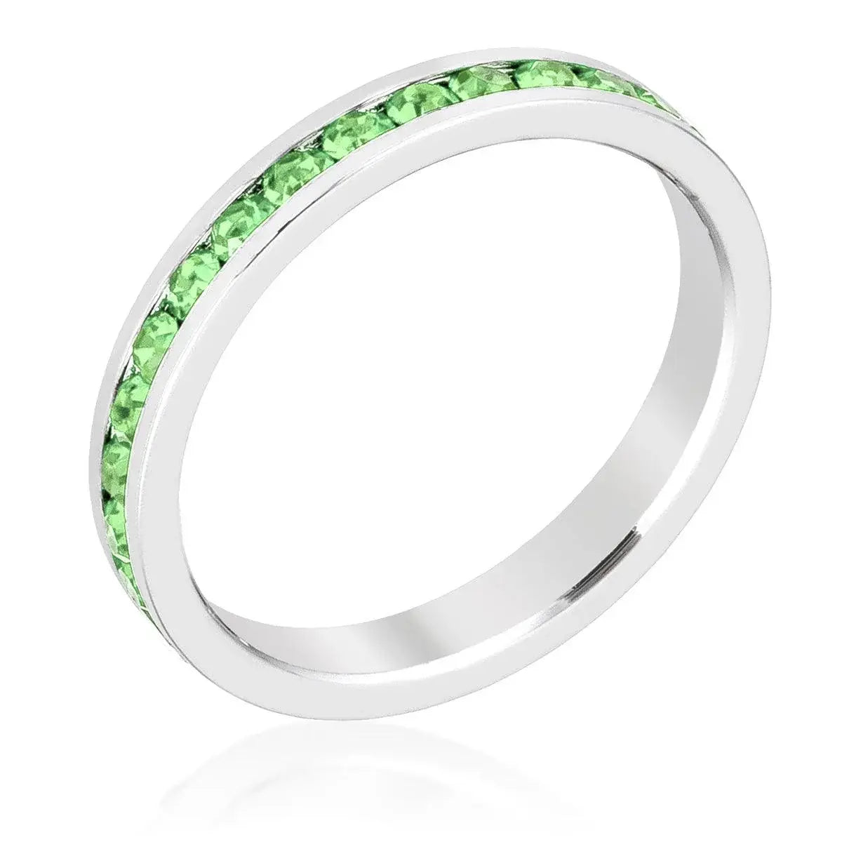 Stylish Stackables Peridot Crystal Ring - JGI - Flyclothing LLC