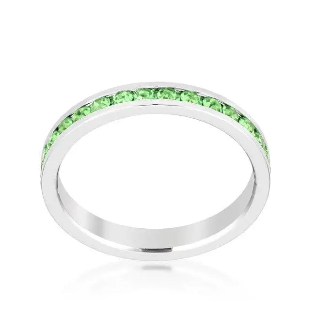 Stylish Stackables Peridot Crystal Ring - JGI - Flyclothing LLC