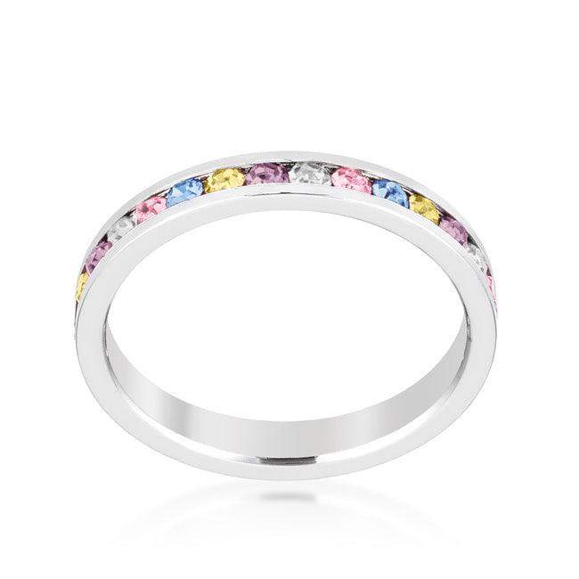 Stylish Stackables Mixed Crystal Ring - JGI - Flyclothing LLC