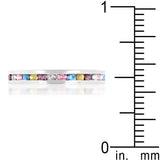 Stylish Stackables Mixed Crystal Ring - JGI - Flyclothing LLC