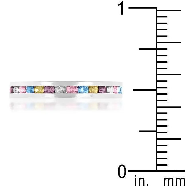 Stylish Stackables Mixed Crystal Ring - JGI - Flyclothing LLC