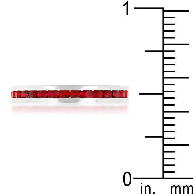 Stylish Stackables with Ruby Crystal Ring - JGI - Flyclothing LLC