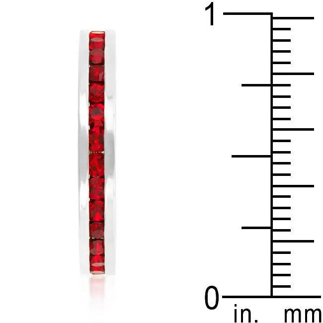 Stylish Stackables with Ruby Crystal Ring - JGI - Flyclothing LLC