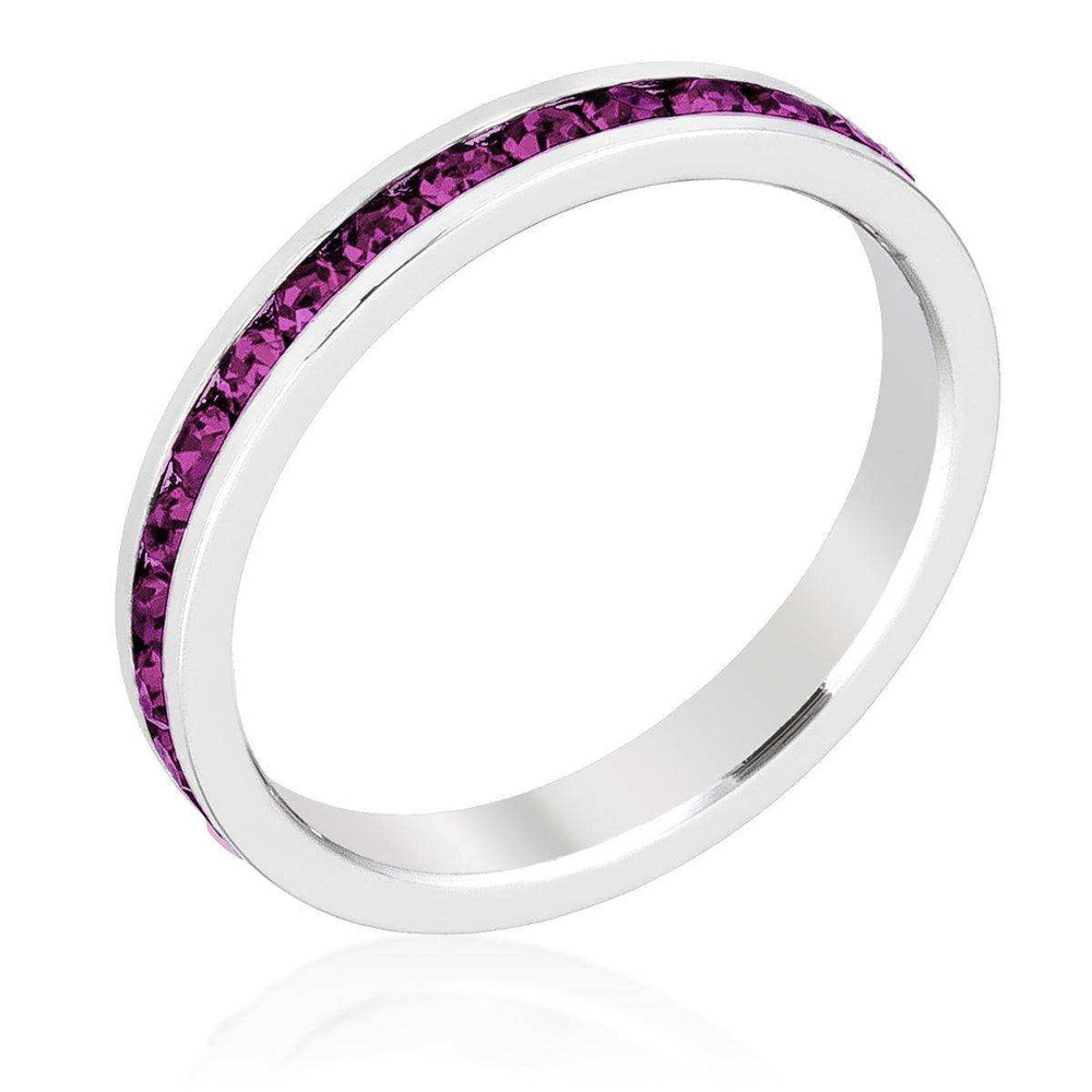 Stylish Stackables with Amethyst Crystal Ring - JGI - Flyclothing LLC
