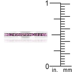 Stylish Stackables with Lavender Crystal Ring - Flyclothing LLC