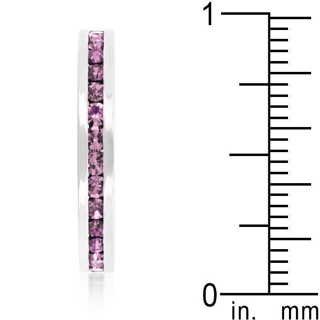 Stylish Stackables with Lavender Crystal Ring - Flyclothing LLC