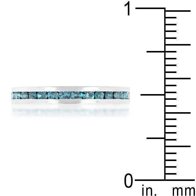 Stylish Stackables Aquamarine Crystal Ring - JGI - Flyclothing LLC