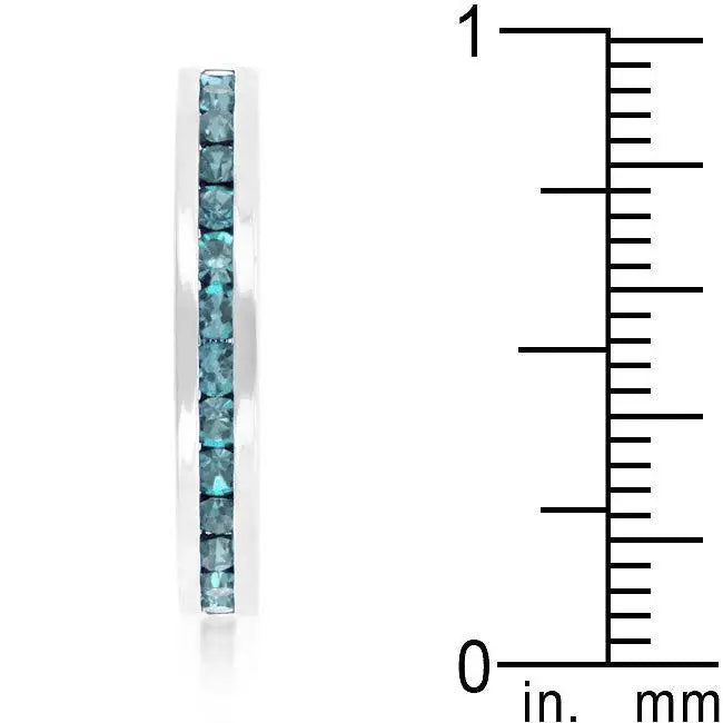 Stylish Stackables Aquamarine Crystal Ring - JGI - Flyclothing LLC