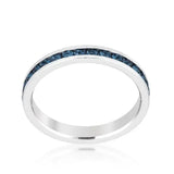 Stylish Stackables with Montana Blue Crystal Ring - JGI - Flyclothing LLC