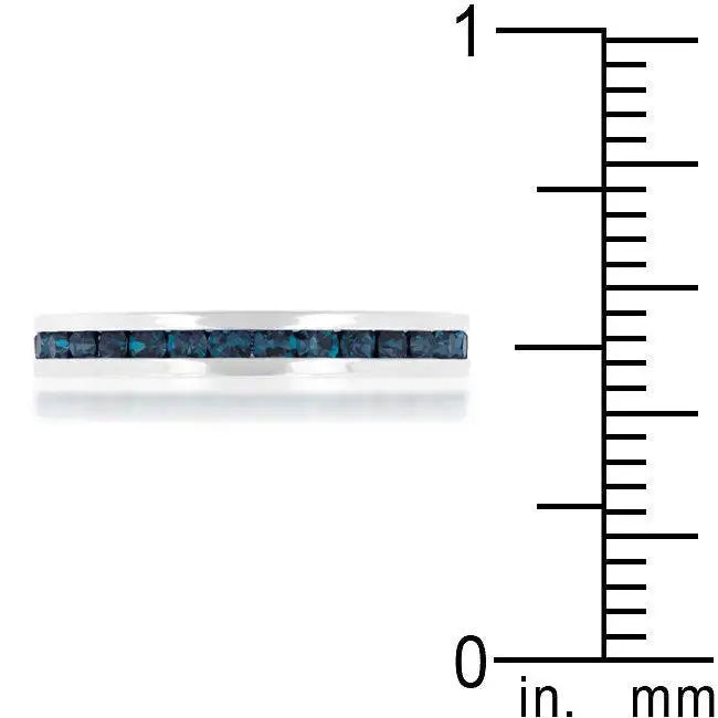 Stylish Stackables with Montana Blue Crystal Ring - JGI - Flyclothing LLC