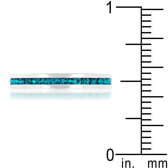 Stylish Stackables with Turquoise Crystal Ring - JGI - Flyclothing LLC
