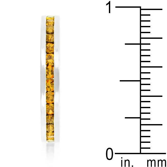 Stylish Stackables with Yellow Crystal Ring - JGI - Flyclothing LLC