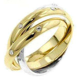 Three Ring Two-tone Finish Eternity Set - JGI - Flyclothing LLC