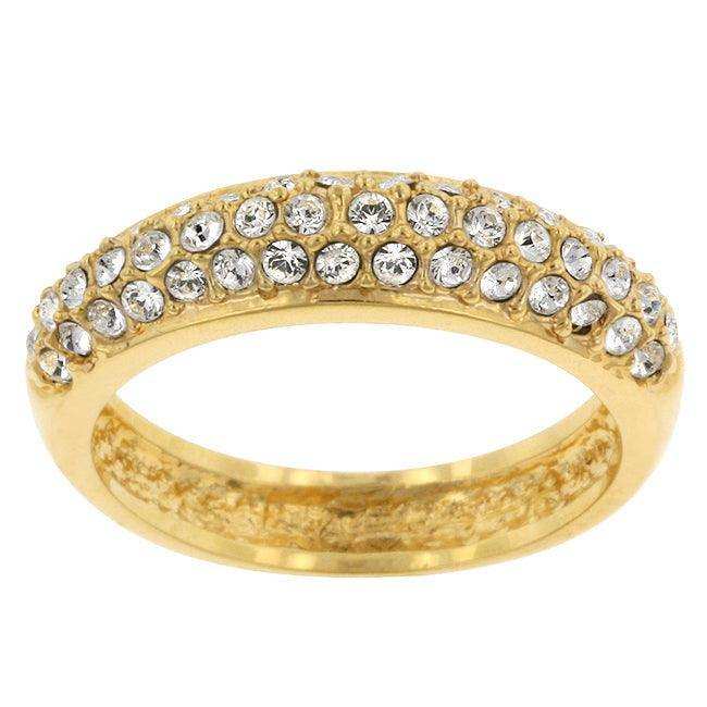 Pave Crystal Goldtone Band - JGI - Flyclothing LLC