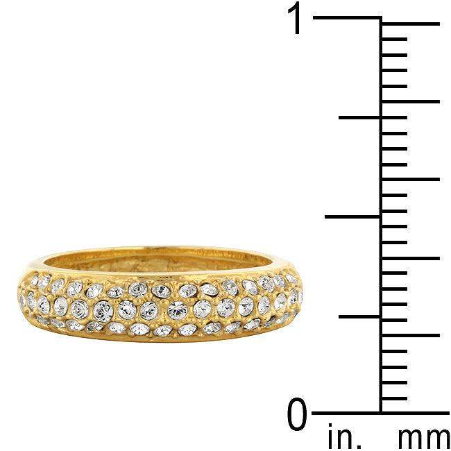 Pave Crystal Goldtone Band - JGI - Flyclothing LLC