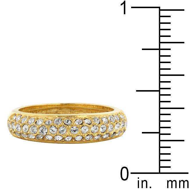 Pave Crystal Goldtone Band - JGI - Flyclothing LLC