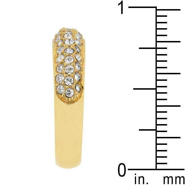 Pave Crystal Goldtone Band - JGI - Flyclothing LLC