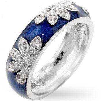 Enamel Cubic Zirconia Leaf Ring - JGI - Flyclothing LLC