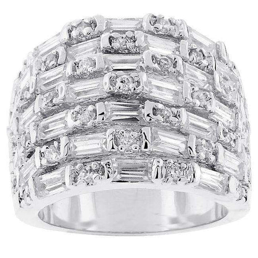 Multi Row Cubic Zirconia Fashion Ring - JGI - Flyclothing LLC