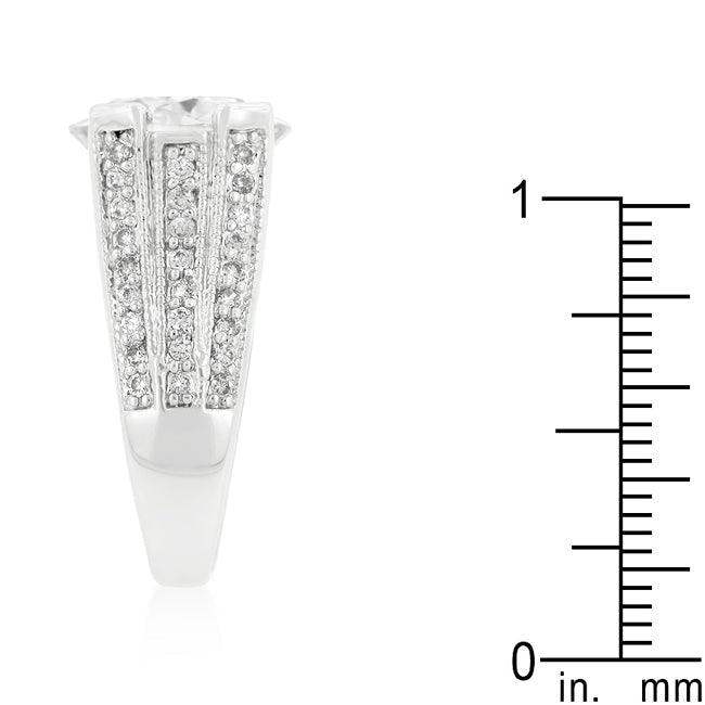 Oval Triplet Cubic Zirconia Ring - JGI - Flyclothing LLC