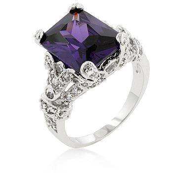 Amethyst Purple Princess Ring - JGI - Flyclothing LLC