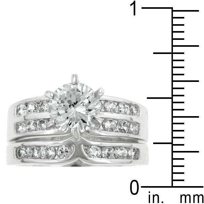 Formal Rhodium Plated Engagement Set - JGI - Flyclothing LLC