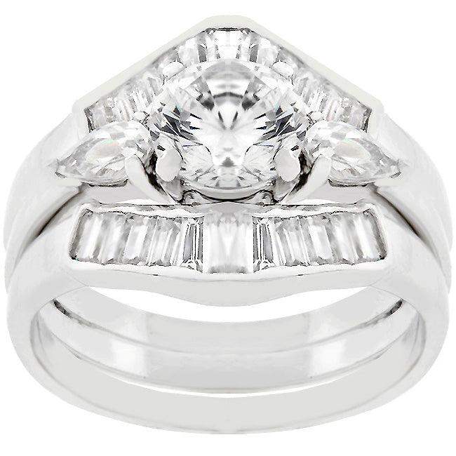 Two-Piece Engagement Ring Set - JGI - Flyclothing LLC