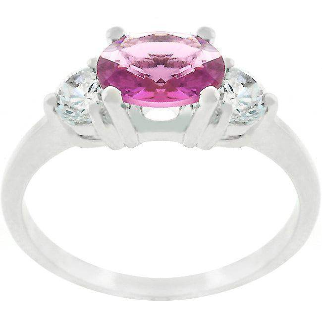 Oval Treble Cubic Zirconia Ring - JGI - Flyclothing LLC
