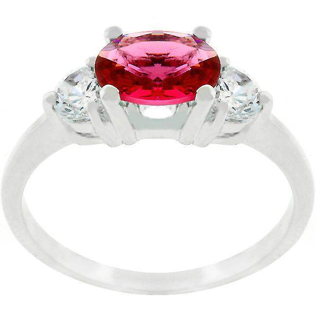Oval Quartet Cubic Zirconia Ring - JGI - Flyclothing LLC