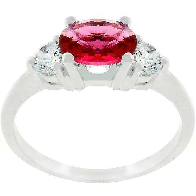 Oval Quartet Cubic Zirconia Ring - JGI - Flyclothing LLC