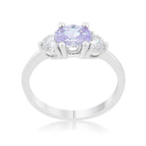 Miranna 1.2ct Lavender CZ Rhodium Classic Oval Ring - JGI - Flyclothing LLC