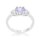 Miranna 1.2ct Lavender CZ Rhodium Classic Oval Ring - JGI - Flyclothing LLC