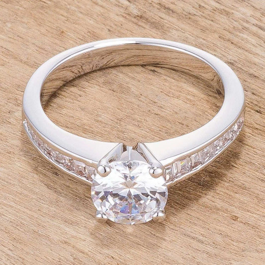 Cubic Zircon Engagement Ring - JGI - Flyclothing LLC