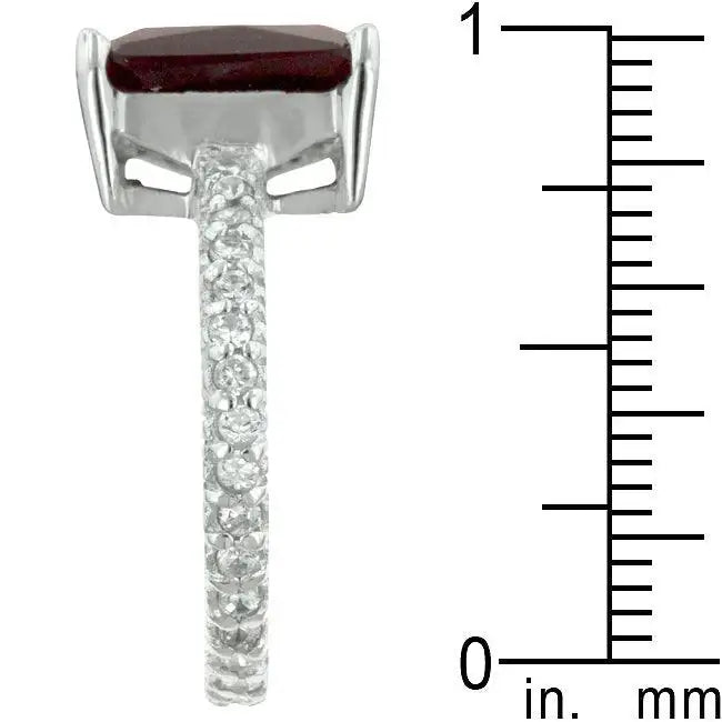 Radiant Cut Ruby Engagement Ring - JGI - Flyclothing LLC