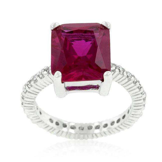 Radiant Cut Pink Engagement Ring - JGI - Flyclothing LLC