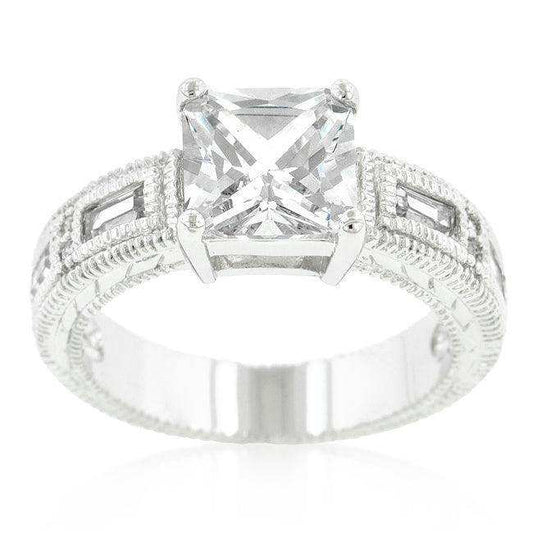 Clear Cubic Zirconia 5-Stone Ring - JGI - Flyclothing LLC